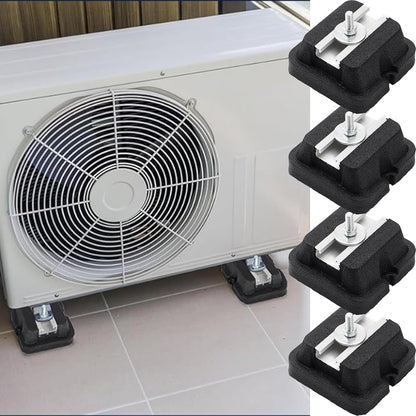  Supports Antivibratiles Pour Climatiseurs | Base Antivibratile Pour Climatiseur - Support Renforcé Pour Compresseur Extérieur Climatiseur Split Installation Au Sol