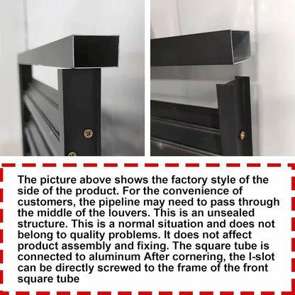 GENERIC Housse De Climatiseur En Alliage D'aluminium, Protection Contre La Pluie Pour Unités De Fenêtre, Utilisation Intérieure/extérieure, Clôture D'intimité Pour Climatiseurs, Protection Contre Les