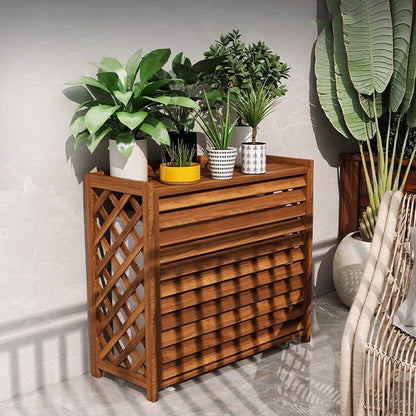 GENERIC Housse De Protection Pour Climatiseur En Bois - Résistante Aux Intempéries - Pour Décoration De Jardin