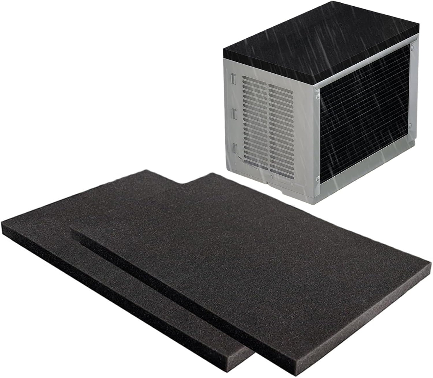  Coussin De Climatiseur, Mousse AC, Barrière Magnétique Contre Le Bruit, Plateau Réglable, 61 X 43,2 X 8,6 Cm, Réduit Le Bruit Et Le Mouvement, Poêle Anti-vibrations Portable Pour Intérieur, Extérieur