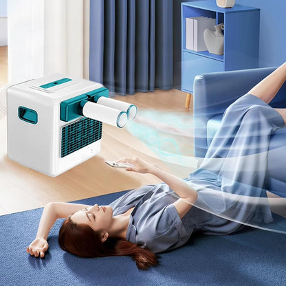 GENERIC Climatiseur Mobile Avec Evacuation 3800 Btu Refroidisseur D'air Faible Consommation D'énergie 2 Vitesses De Ventilation Avec Écran Tactile Et Télécommande