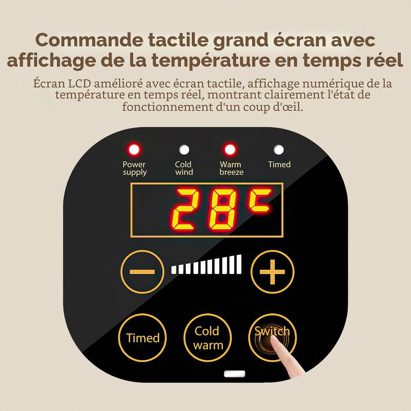  Kouamor Climatiseur Mural Et Radiateur Soufflant 1 En 1, 2 000 W, Portable, Petit Climatiseur, Avec Télécommande, Température De L'air Froid Non Réglable, Disponible Toute