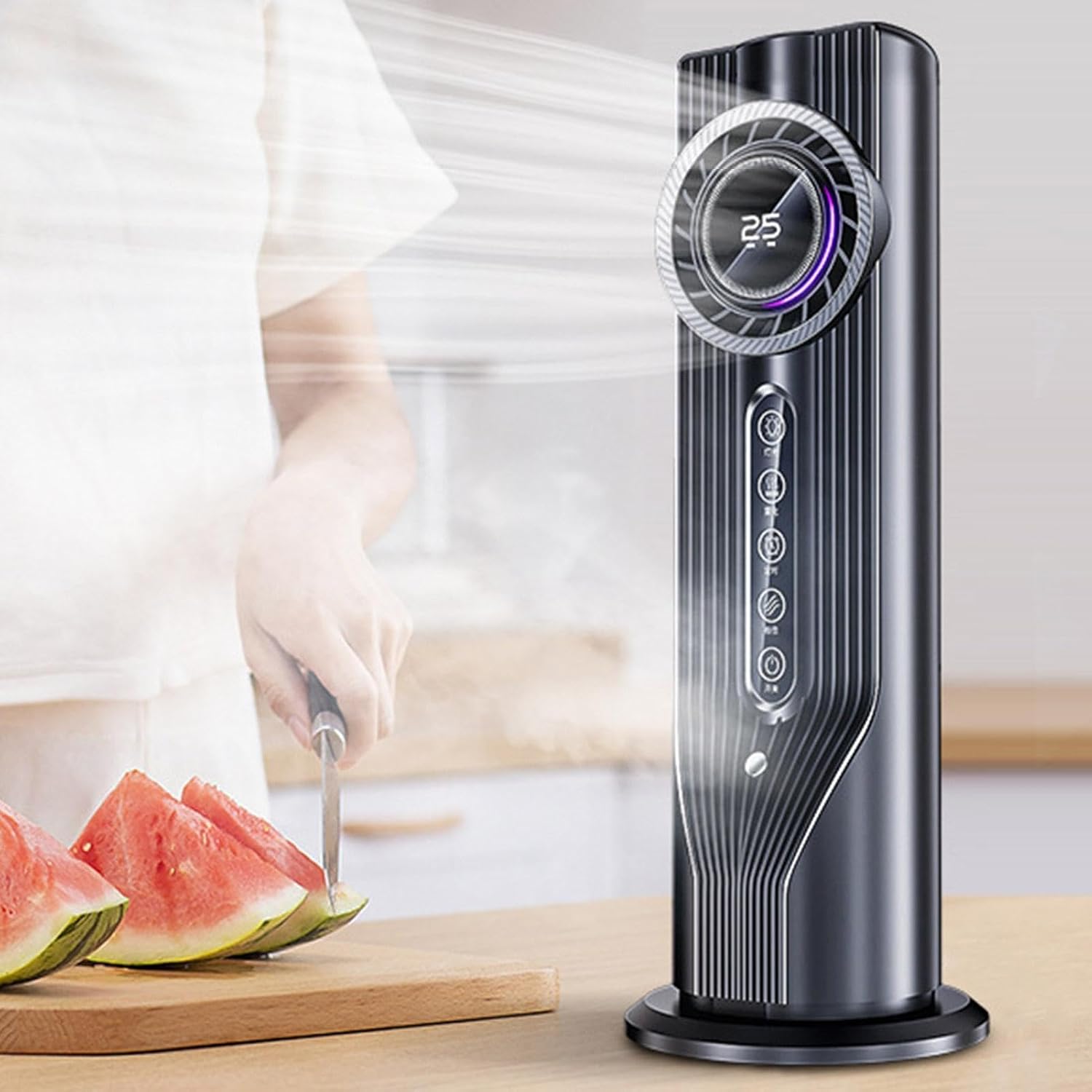 GENERIC Mini Ventilateur De Climatisation Portable - Chauffage Par évaporation Unité De Refroidissement AC Unité De Ventilation, Chauffage Personnel De Contrôle Climatique De Bureau | Radiateur D'air Compact