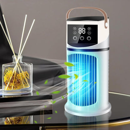 Genérico Climatiseur De Bureau | Ventilateur Climatiseur Pour Refroidir Les Pièces, Machine De Brumisation Réglable 9 Vitesses Avec Lumière LED Pour , Travailler, étudier Et Réunions