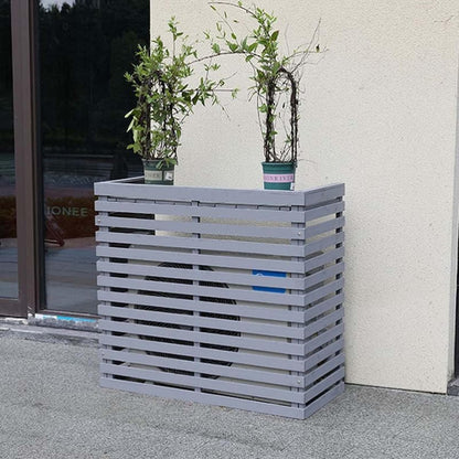 GENERIC Housse De Protection Pour Climatiseur Extérieur Résistant Aux Intempéries – Écran Central élégant Pour Dissimuler Les Unités Extérieures – Volets De Fenêtre