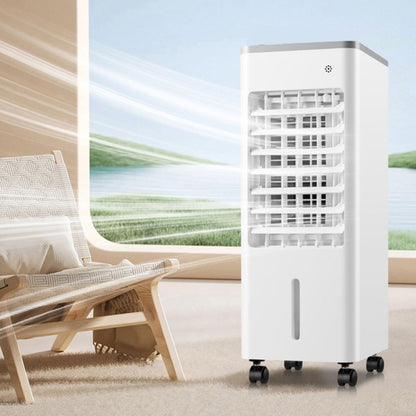 GENERIC Réservoir D'air évaporatif Portable 9L, Affichage LED, Pack De Glace Inclus, 3 Vitesses, 90 Oscillation, Minuterie 8H, Mode De Sommeil Silencieux, Ventilateur Efficace D'énergie Pour Le Refroidissemen
