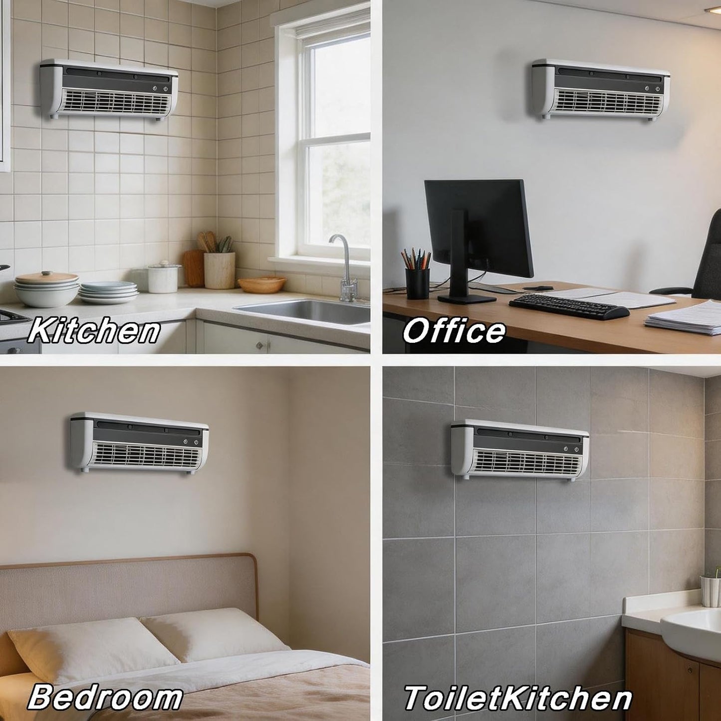  Ventilateur Rafraîchisseur D’air, Appareil De Ventilation À Trois Vitesses Rechargeable Sans Fil, Dispositif De Fraîcheur Pour Maison, Chambre, Camping-Car, Cuisine, Salle De Bain Et Salle De Sport