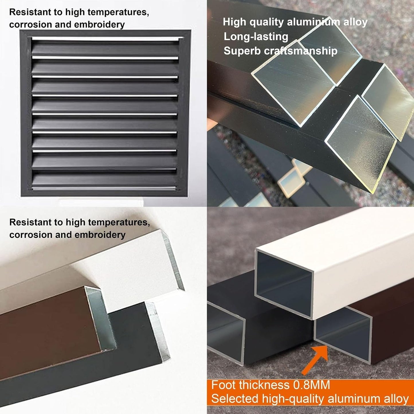 GENERIC Couvercle En Aluminium Robuste Pour Climatiseur – Clôture Antivol Pour Climatiseur, Réduction Du Bruit, Protection élégante Pour Radiateur Pour Cacher L'unité De Climatisation, Design Résistant Aux