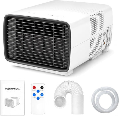  Climatiseur De Tente 2700 BTU 280W Compresseur DC 45 DB CE | 3 Modes Refroidissement, Déshumidification Et Ventilation, Panneau, Télécommande, Timer 1-12 H, Pour Camping-car Et Van