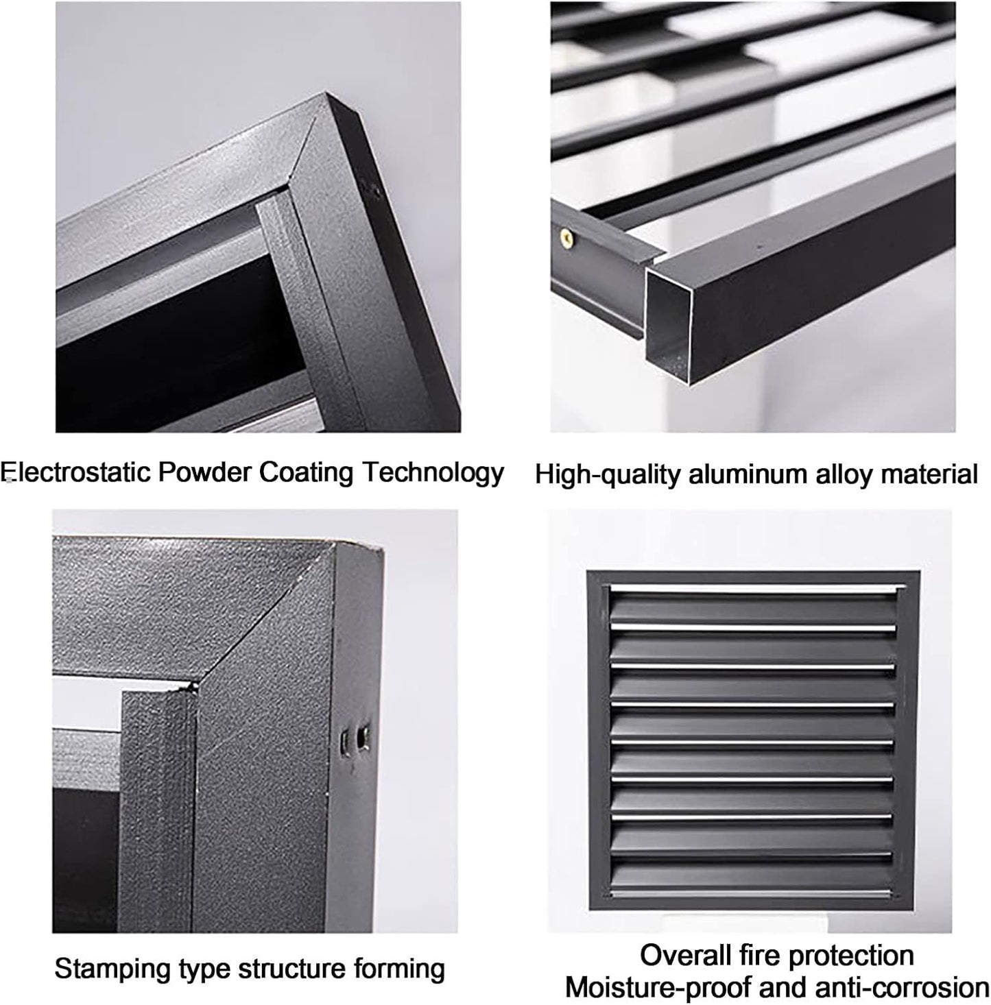  Grille De Protection Extérieure Pour Climatiseurs Et Pompes à Chaleur, Couvercle De Protection En Aluminium Pour Climatiseurs Et Pompes à Chaleur, Boîtier Décoratif Pour