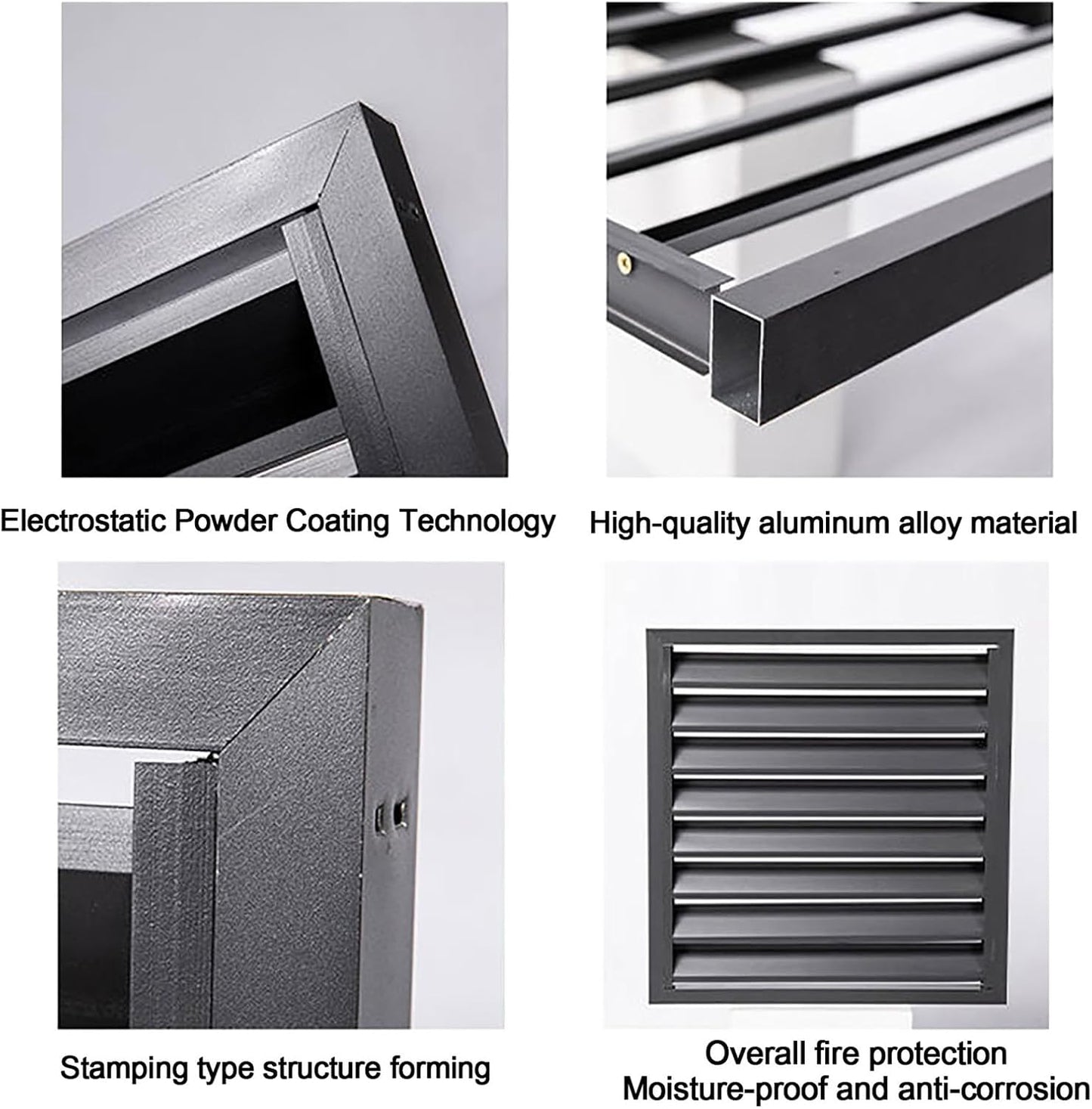  Grille Décorative En Aluminium Pour Climatiseur Et Pompe à Chaleur, Protection De Confidentialité Pour Climatiseur Extérieur, Autoportante