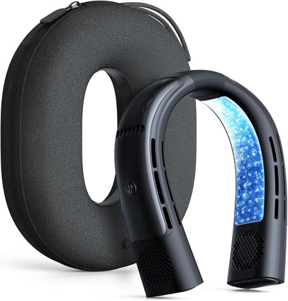  TORRAS COOLiFY 2S Ventilateurs De Cou Qui Soufflent De L'air Froid [version Limitée], Climatiseur De Cou Avec Batterie Longue, Ventilateur De Cou à Changement Orange-bleu, Ventilateur De Cou