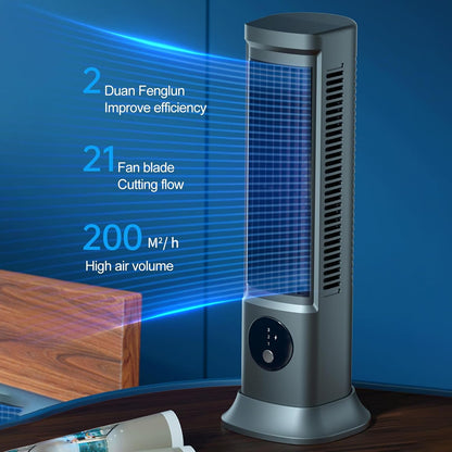  Cooling Ace Climatiseur De Refroidissement Réglable Avec 3 Vitesses, Portable, Rechargeable, Silencieux, Gris