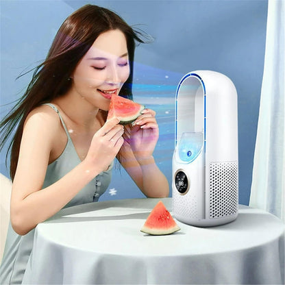 GENERIC Ventilateur De Refroidissement Portable Alimenté Par USB Avec 6 Vitesses De Vent - Fonction D'humidification En 3 Secondes - Parfait Pour La Maison, La Chambre à Coucher, Le Bureau, Excellente Idée