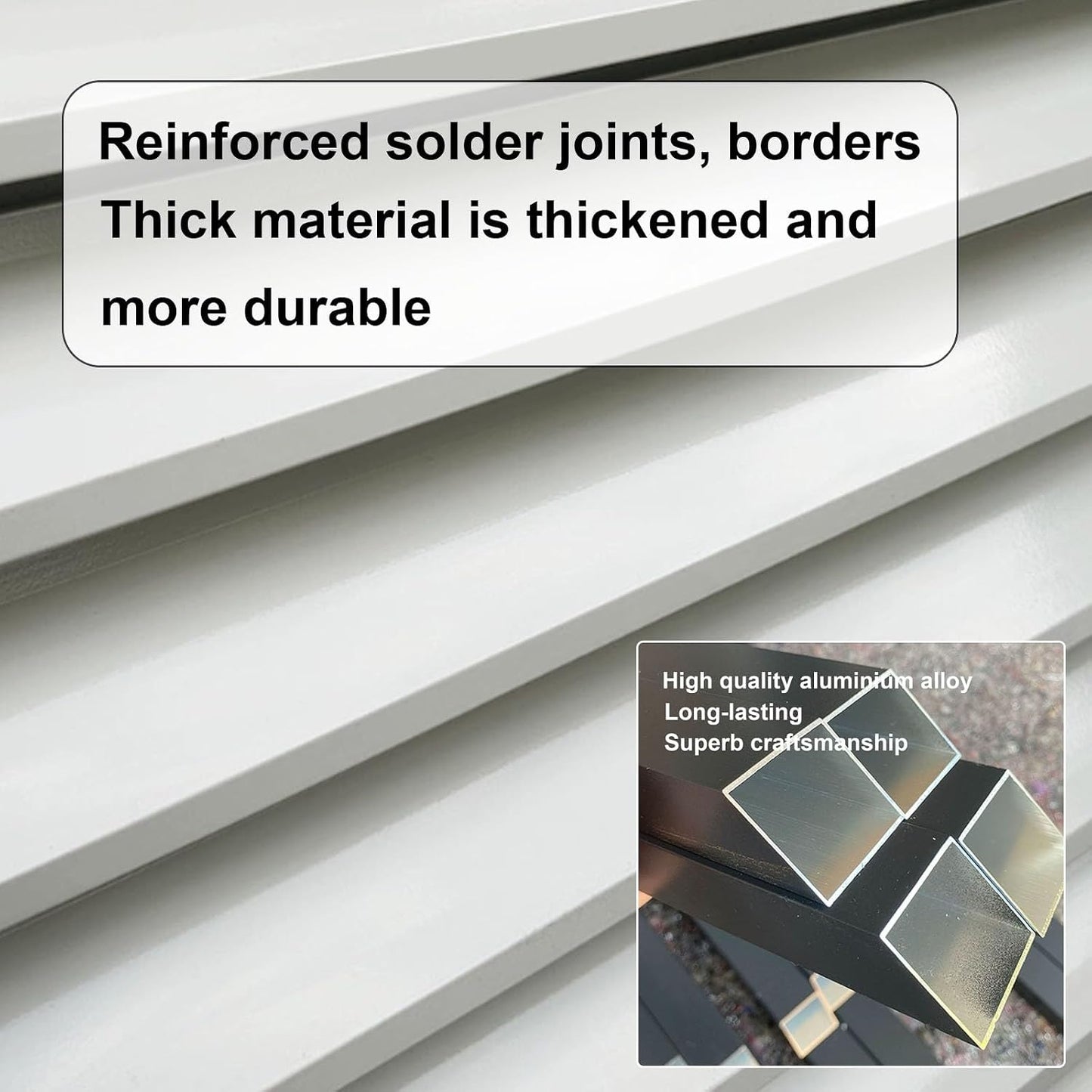 Housse De Protection Complète En Aluminium Pour Climatiseur D'extérieur - Marron - Design à Persiennes - Utilisation Intérieure Et Extérieure