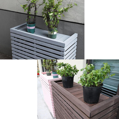  Housses Décoratives Pour Climatiseur Pour Une Utilisation En Extérieur – Housse En Bois Pour Unité De Climatisation Et Support De Plante Avec Protection Supérieure – Housses De Clôture élégantes Pour