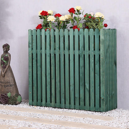 GENERIC Clôture En Bois Massif Pour Climatiseur – Protection Contre La Corrosion Pour Unités Extérieures, Support De Plantes, 100 X 30 X 60 Cm, Décoration De Jardin élégante Pour Cacher Les Unités De