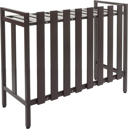  Mendler Cache Pour Climatiseur/Pompe à Chaleur HWC-K58 Métal 80x90x39cm Marron