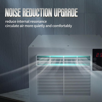  Climatiseur Portable 1900 BTU, 550W Déshumidificateur Avec Roulettes, Unité De Climatisation Silencieuse Pour Le Dortoir De Chambre, Mini Ventilateur énergétique Avec Télécommande Et Conduit D'échappe
