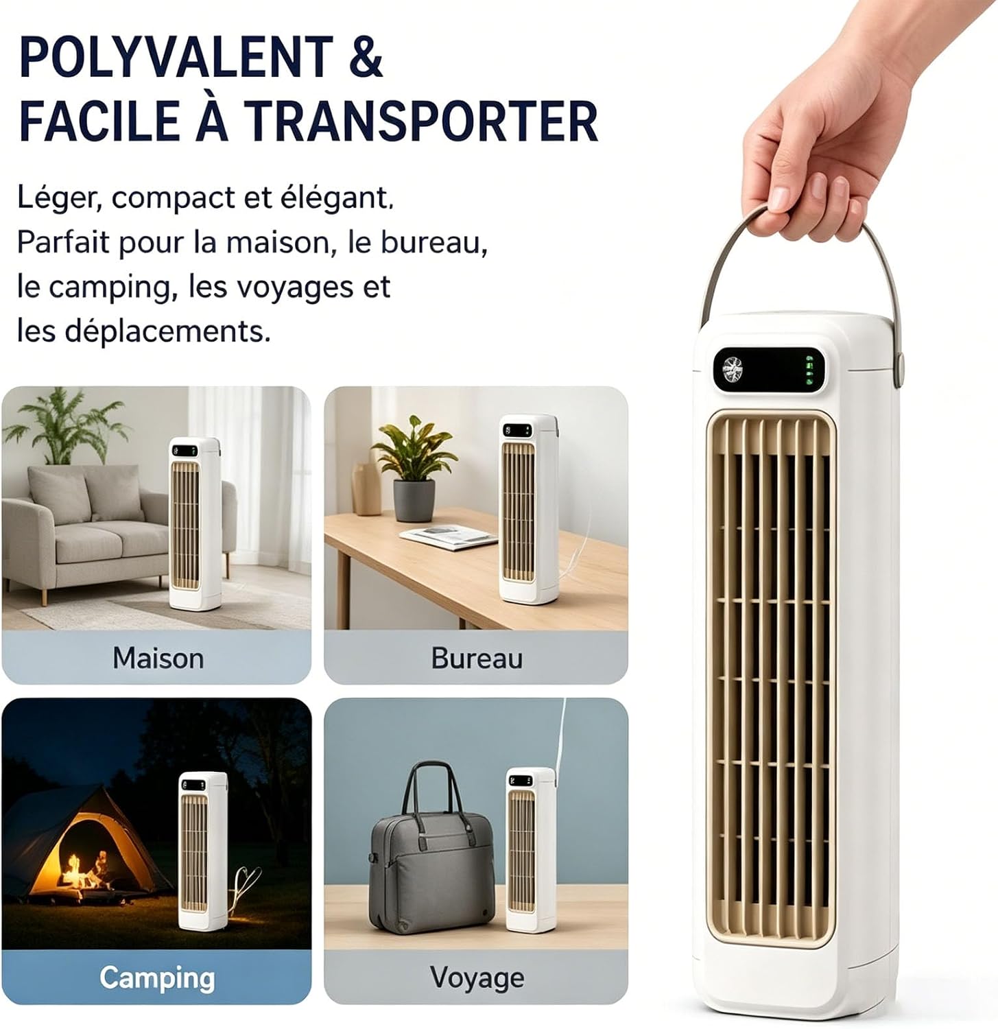  Climatiseur Mural Sans Évacuation – Climatiseur Mobile Portable Froid & Chaud, Climatiseur Portable Mural Ultra Silencieux Avec Télécommande, Minuterie 8H Pour Maison, Bureau (Flower*2)