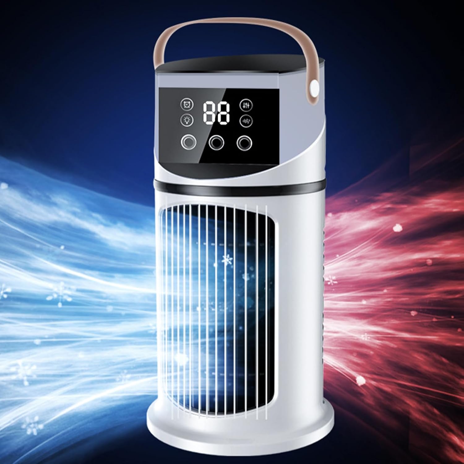  Climatiseur Mobile - Climatiseur Mobile Pour Intérieur | Purificateur Avec Éclairage LED Et 9 Vitesses Pour Études, Sommeil, Réunions Et Lecture