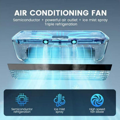 Climatiseur Mural Portable, Rechargeable Par USB, Sans Perçage, Pour Bureau, Refroidissement Rapide, Petit Rafraîchisseur D'air Pour Cuisine Et Chambre À Coucher.