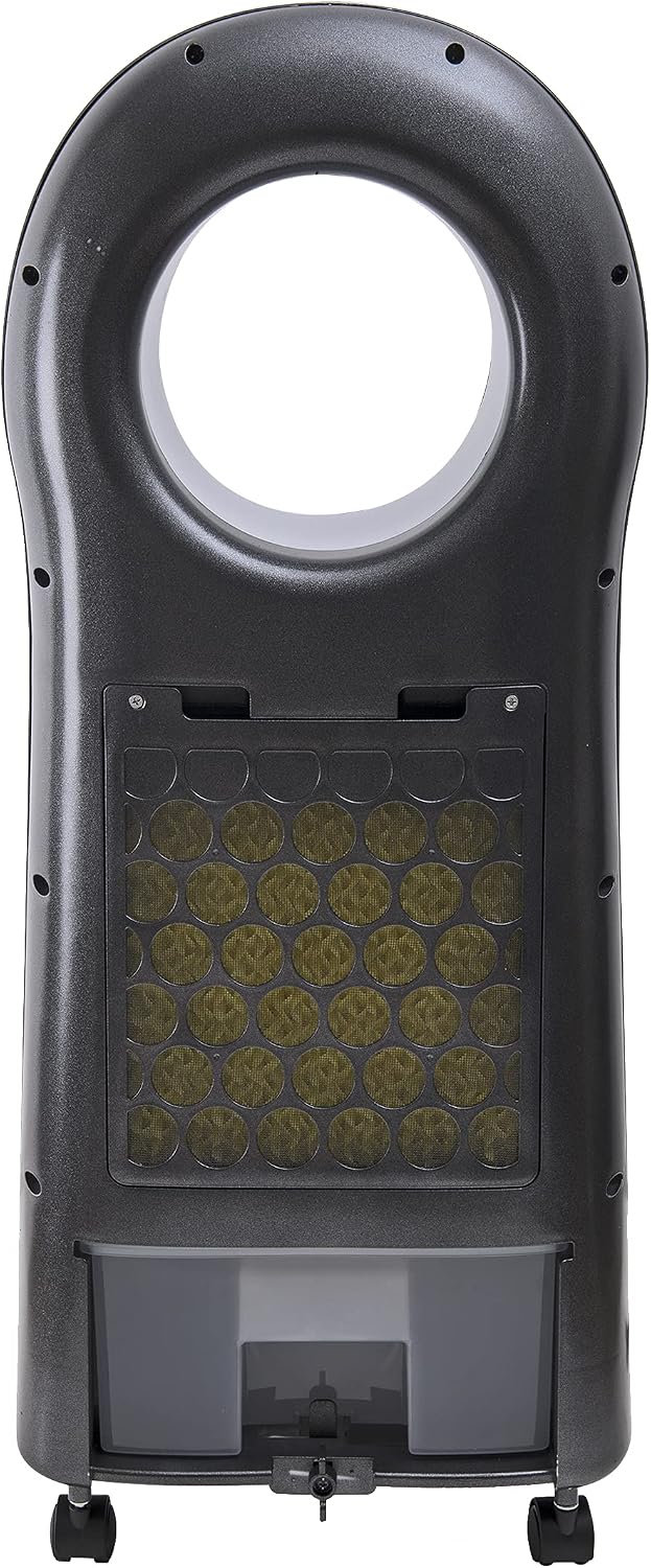  Macom Enjoy & Relax 989 Bladeless Breeze Refroidisseur évaporatif Sans Pales Gris Débit 10 M³/Min