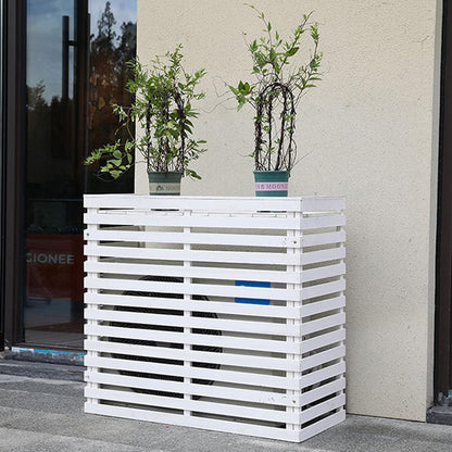  Housse De Protection Robuste Pour Climatiseur Extérieur En Bois, Bouclier De Climatisation Intérieur, Clôture D'intimité Pour Unités De Climatisation Dissimulées