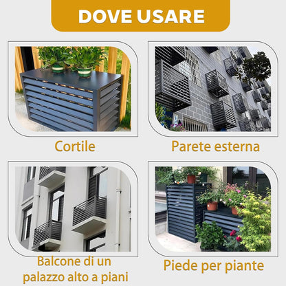 GENERIC Housse De Pompe à Chaleur Extérieure Pour Climatiseur Imperméable Et Résistante Aux Intempéries (L120W70H150) 5 Couches En Tissu Bouclier Contre La Pluie, La Neige Et Les Rayons UV