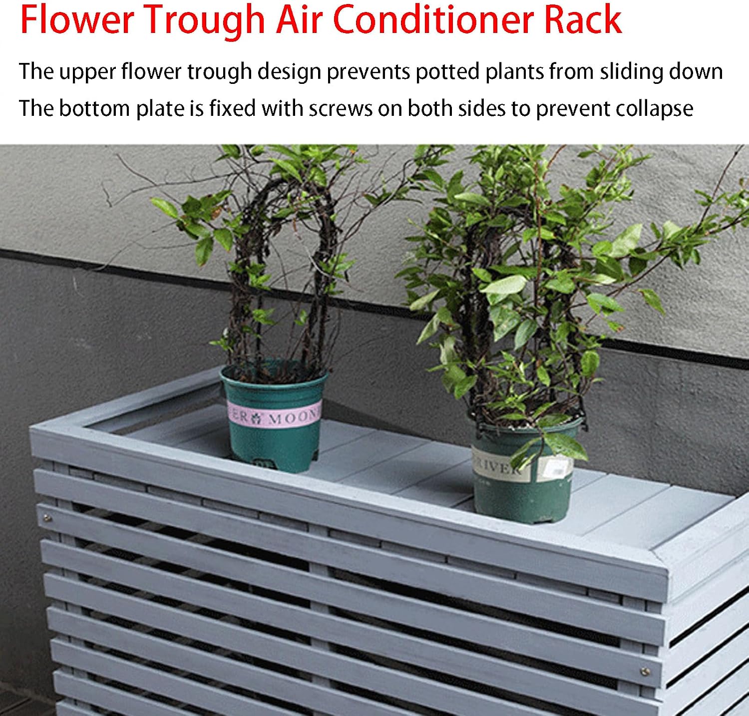  Housse De Protection Robuste Pour Climatiseur Extérieur En Bois, Bouclier De Climatisation Intérieur, Clôture D'intimité Pour Unités De Climatisation Dissimulées