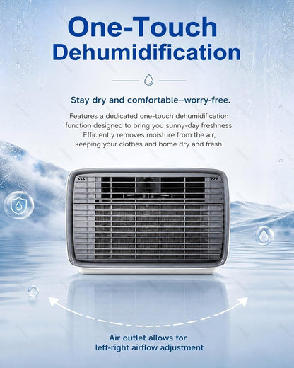  Climatiseur De Tente 2700 BTU 280W Compresseur DC 45 DB CE | 3 Modes Refroidissement, Déshumidification Et Ventilation, Panneau, Télécommande, Timer 1-12 H, Pour Camping-car Et Van