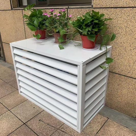 GENERIC Housse De Protection Imperméable Pour Climatiseur Extérieur - Protection Décorative Pour Climatisation - Empêche Les Débris Et Les Dommages Causés Par Les Intempéries - Solution De Rangement élégante