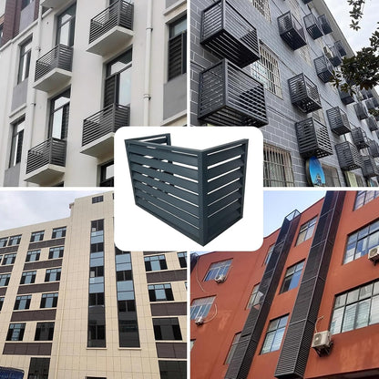  Housse En Métal Pour Climatiseur D'extérieur Pour Pompe à Chaleur CVC Et Condensateur, Cage Climatiseur Résistante Aux Intempéries, Bianco 100 X 50 X 70 Cm – Protégez Votre Unité De Climatisation