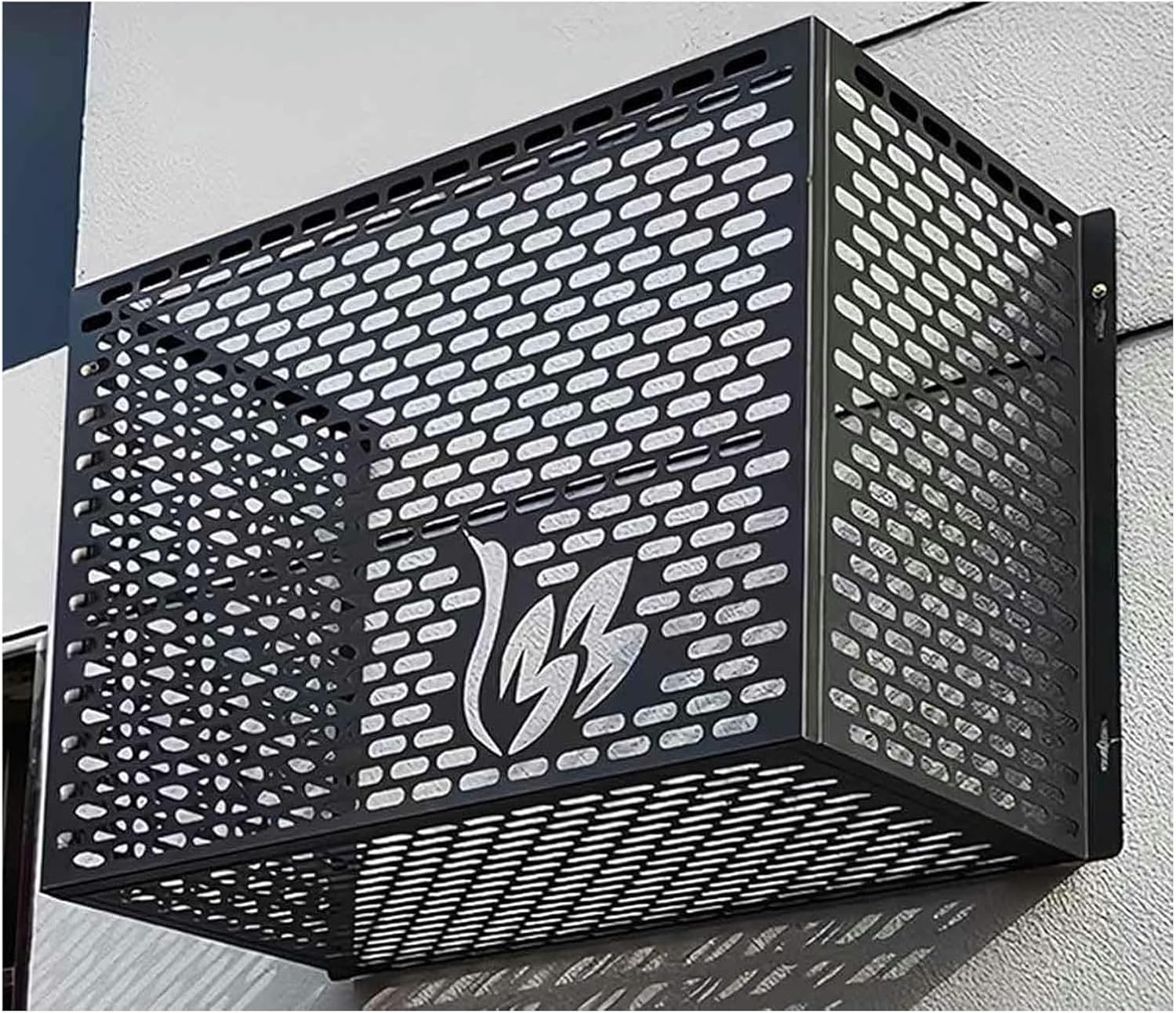 GENERIC Housse De Protection Pour Climatiseur Extérieur – Protection En Aluminium Résistant Aux Intempéries Pour Climatisation Extérieure – Clôture Universelle Pour Climatisation