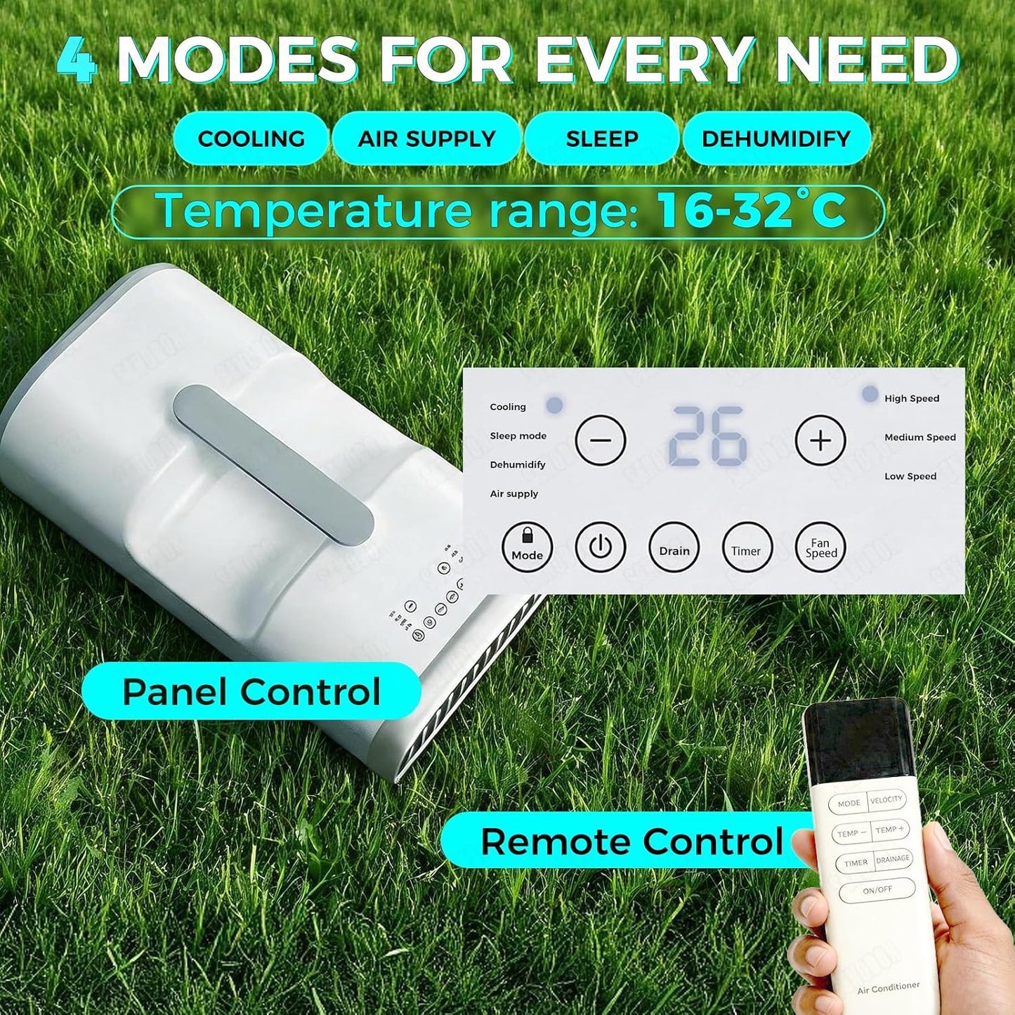  Climatiseur Portable 4400/5100 BTU Tente, Camping-car, Camion, Pêche, Petites Pièces Animaux Compagnie.Unité Climatisation Compacte Pour L'intérieur L'extérieur,voyages Voiture Camp