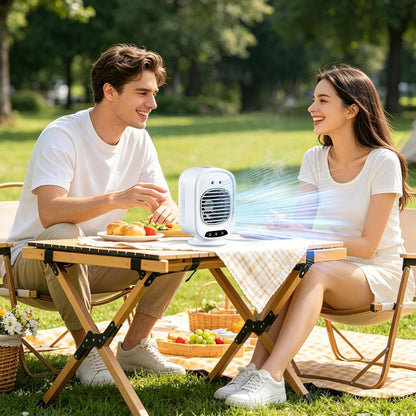  Climatiseur Personnel | Rotation À 150 Degrés Faible Niveau Sonore 3 Vitesses De Ventilation | Ventilateur Climatiseur | Pour Voyage, Camping, Maison, Chambre, Salon, Voiture, Dortoir, Bureau
