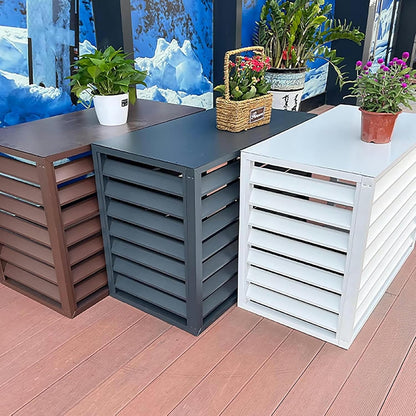  Housse De Protection Extérieure Résistante Aux Intempéries Pour Climatiseurs Split. Conception Antivol Avec écran De Confidentialité Pour Plus De Sécurité Et De Protectio