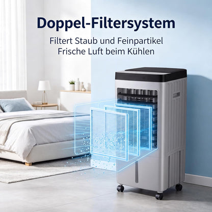  Refroidisseur Par évaporation Avec Ventilateur, 3 Vitesses, Télécommande, économie D'énergie, Idéal Pour Un Usage Domestique