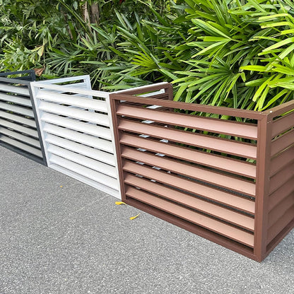 GENERIC Housse De Protection Pour Climatiseur Extérieur – Boîtier De Pompe à Chaleur En Aluminium Pour Unités De Climatisation Extérieures, Design Résistant Aux Intempéries